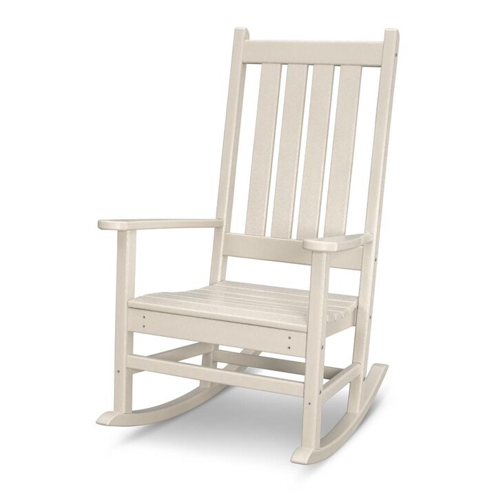 POLYWOOD Vineyard Porch Rocking Chair in Sand - Mycitystee