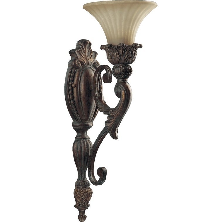 Madeleine Corsican Gold and Antique Amber 1-light Wall Light - Mycitystee