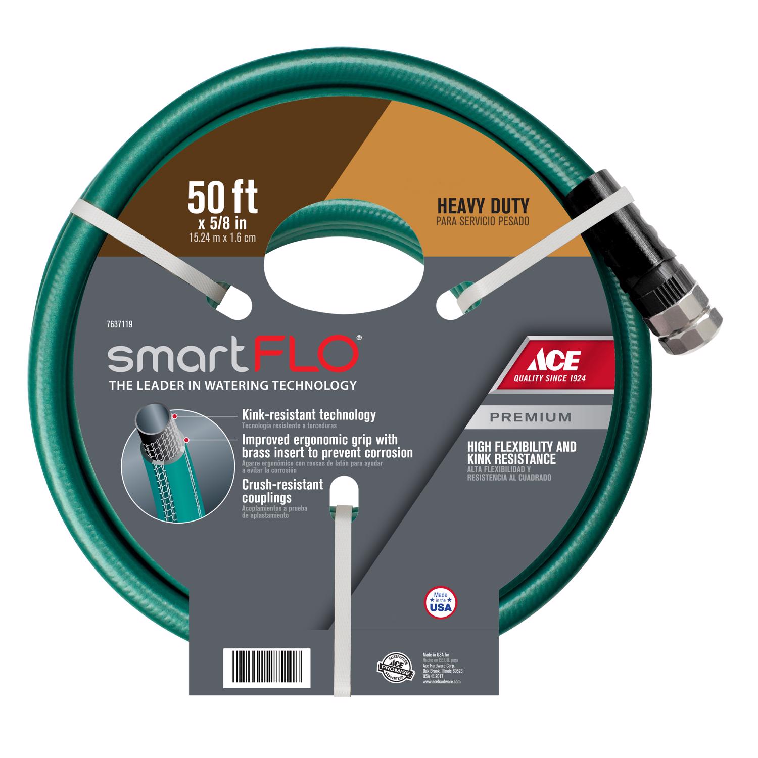 Ace SmartFlo 5/8 in. D X 50 ft. L Heavy Duty Garden Hose - Mycitystee