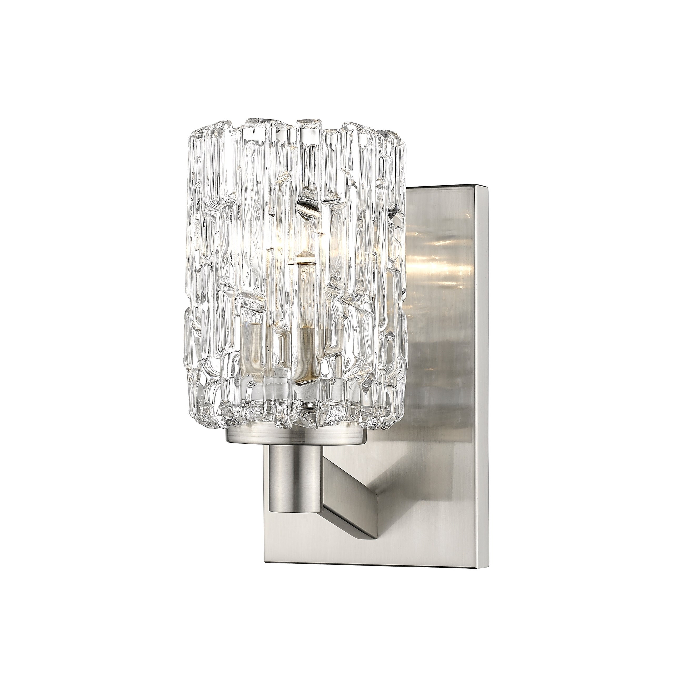 Aubrey 1 Light Wall Sconce in Brushed Nickel - Mycitystee