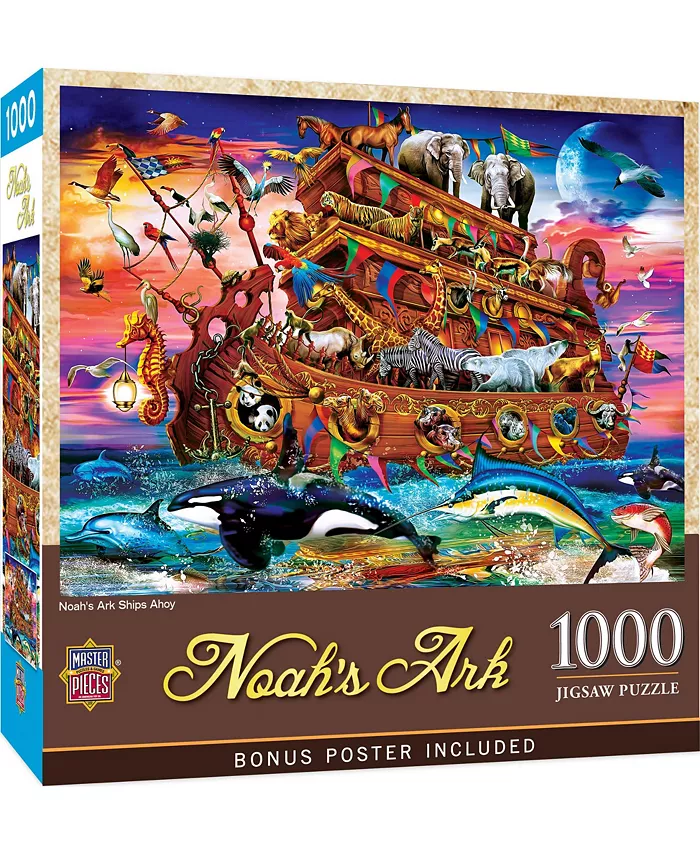 MasterPieces Puzzles Inspirational - Noah's Ark Ships Ahoy 1000 Piece Puzzle - Mycitystee