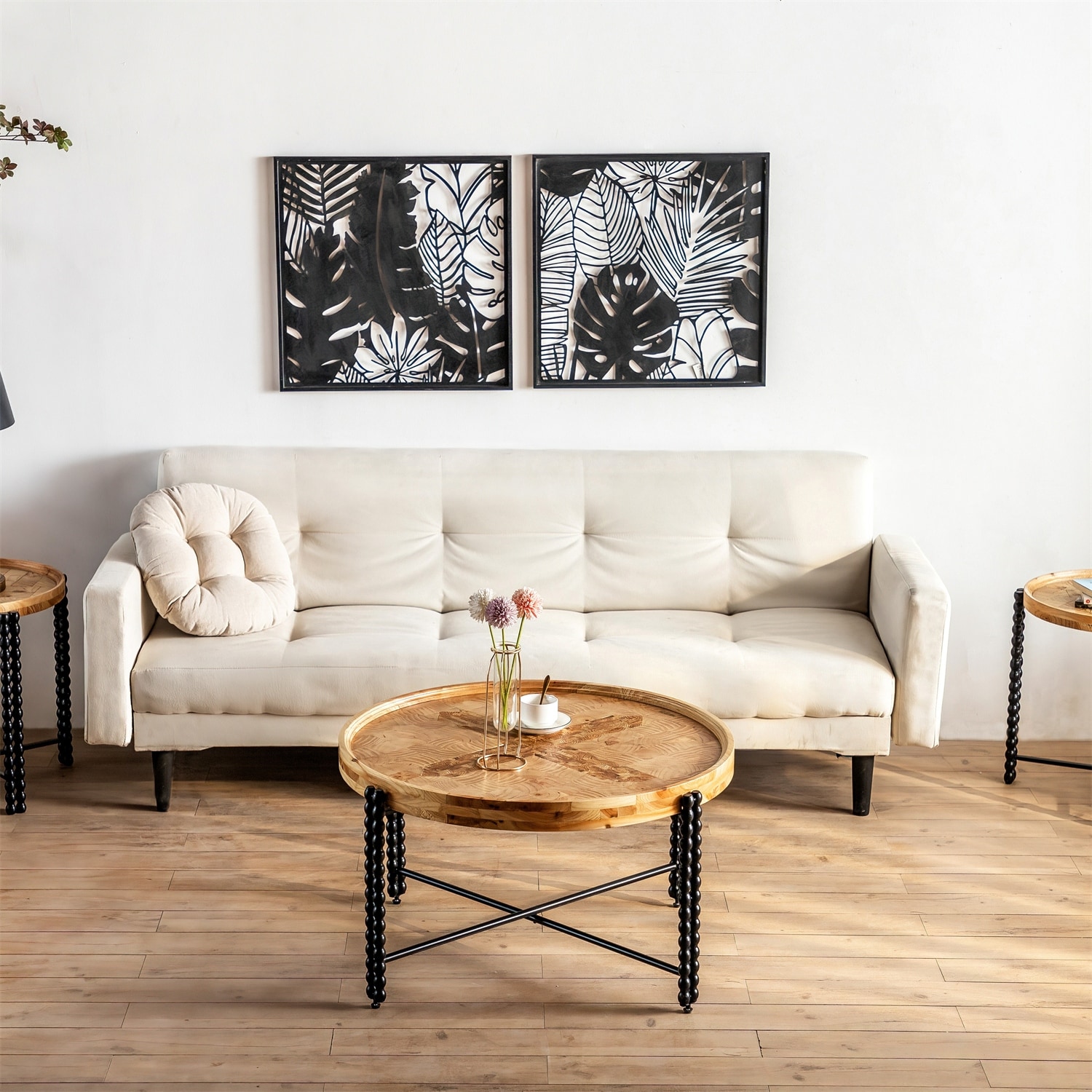 Natural Wood Coffee Table for Living Room - Mycitystee