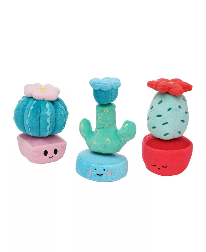 Manhattan Toy Company Cactus Garden Plush Stacking Toy Play Set， 3 Piece - Mycitystee