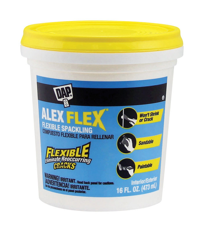 DAP Alex Flex Ready to Use White Spackling Compound 16 oz - Mycitystee
