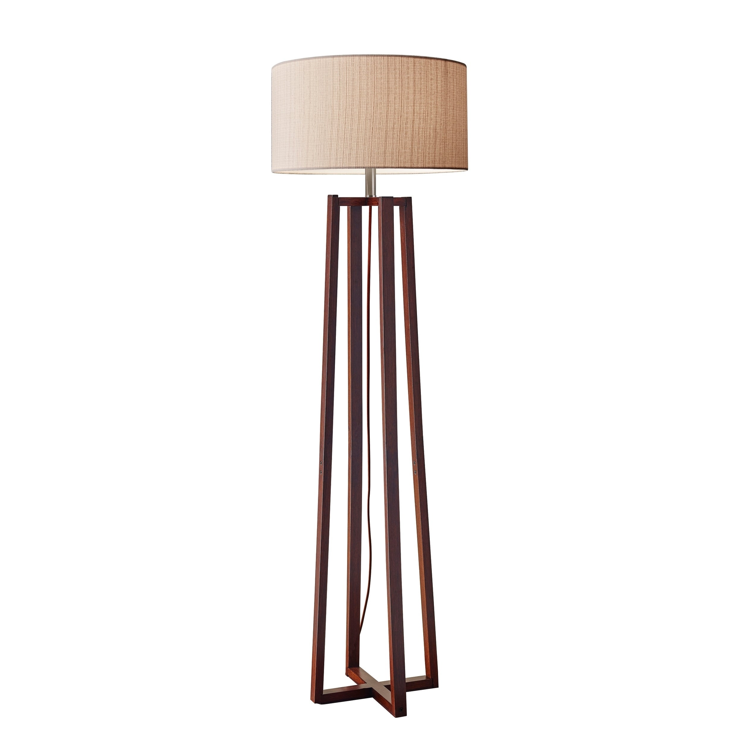 Carson Carrington Riga 60-inch Walnut Floor Lamp - Mycitystee
