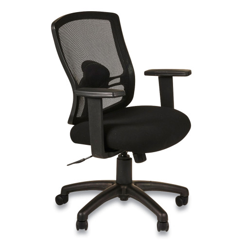 Alera Etros Series Mesh Mid-Back Petite Swivel/Tilt Chair， Supports Up to 275 lb， 17.71