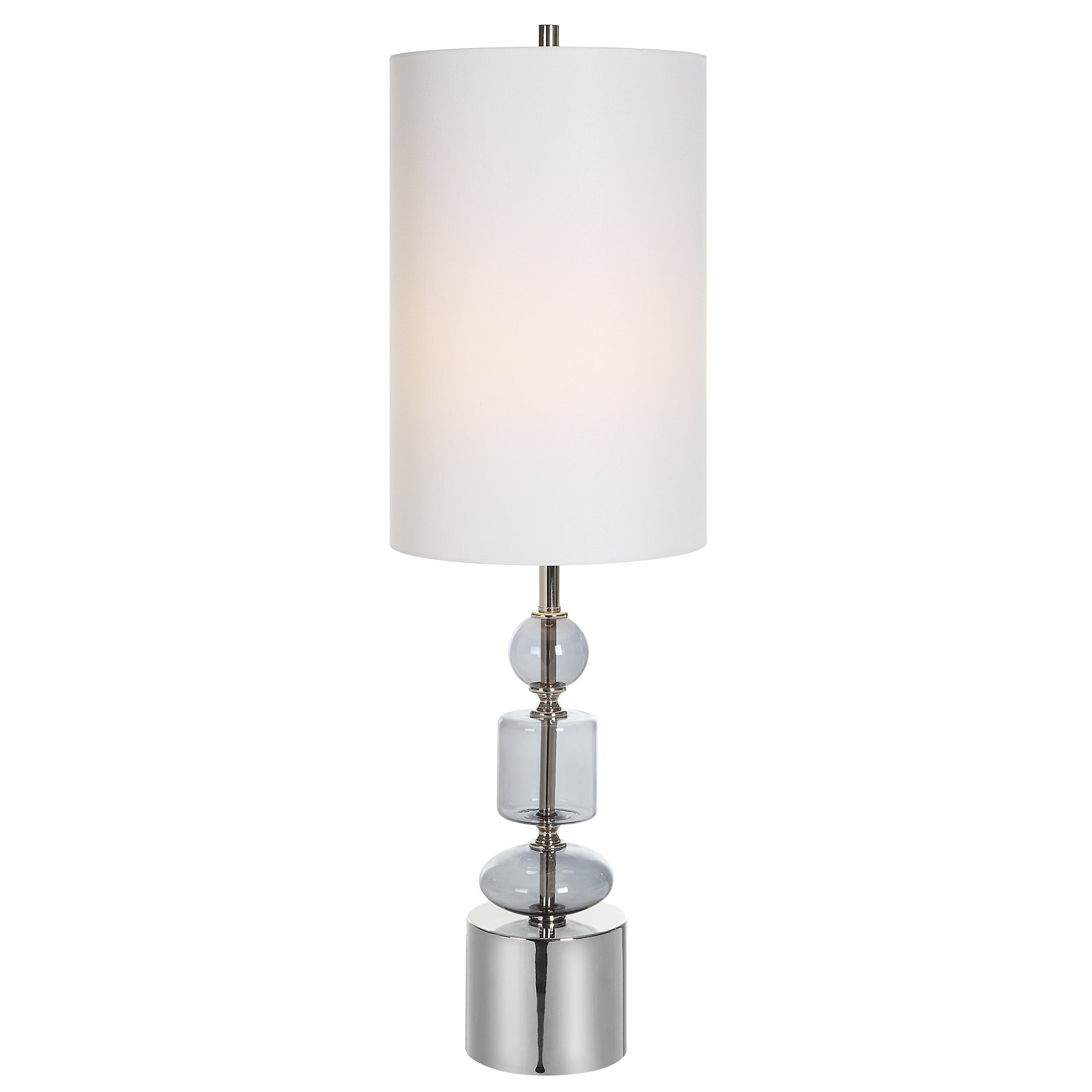 Uttermost Stratus Gray Glass Buffet Lamp - 11 W x 36 H x 11 D (inches) - Mycitystee