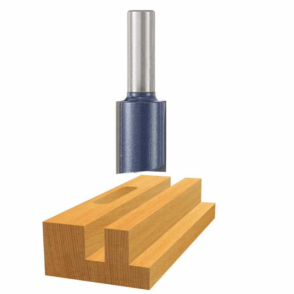 Bosch 7/8 In. x 1-1/4 In. Carbide Tipped 2-Flute Straight Bit 85458M from Bosch - Mycitystee
