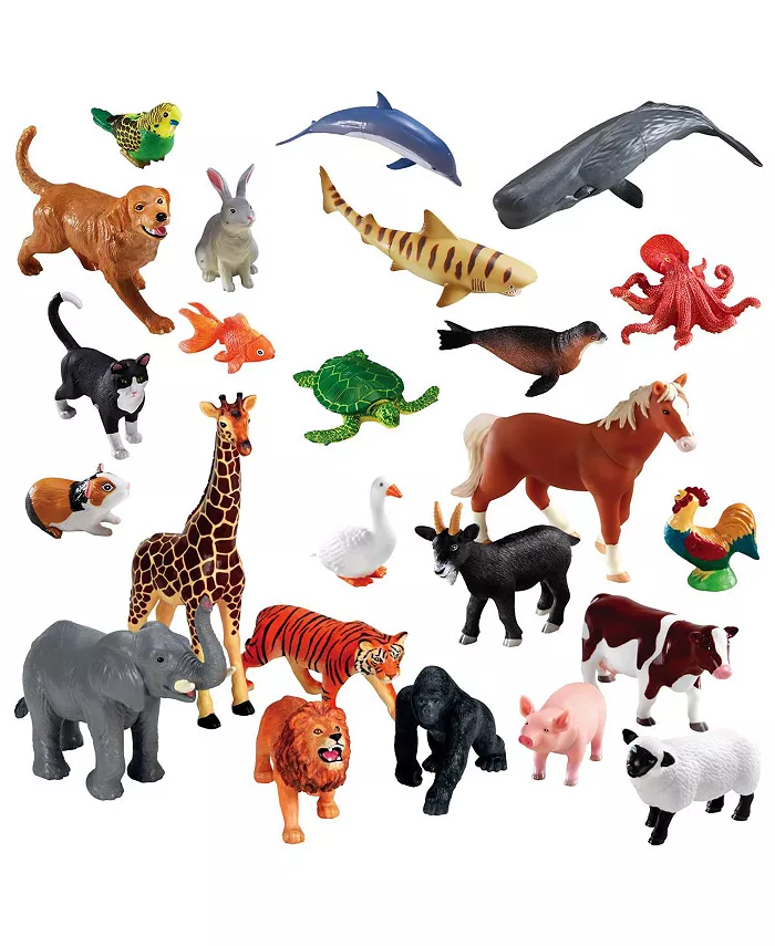 Learning Resources Jumbo Animals - 24 Pieces - Mycitystee