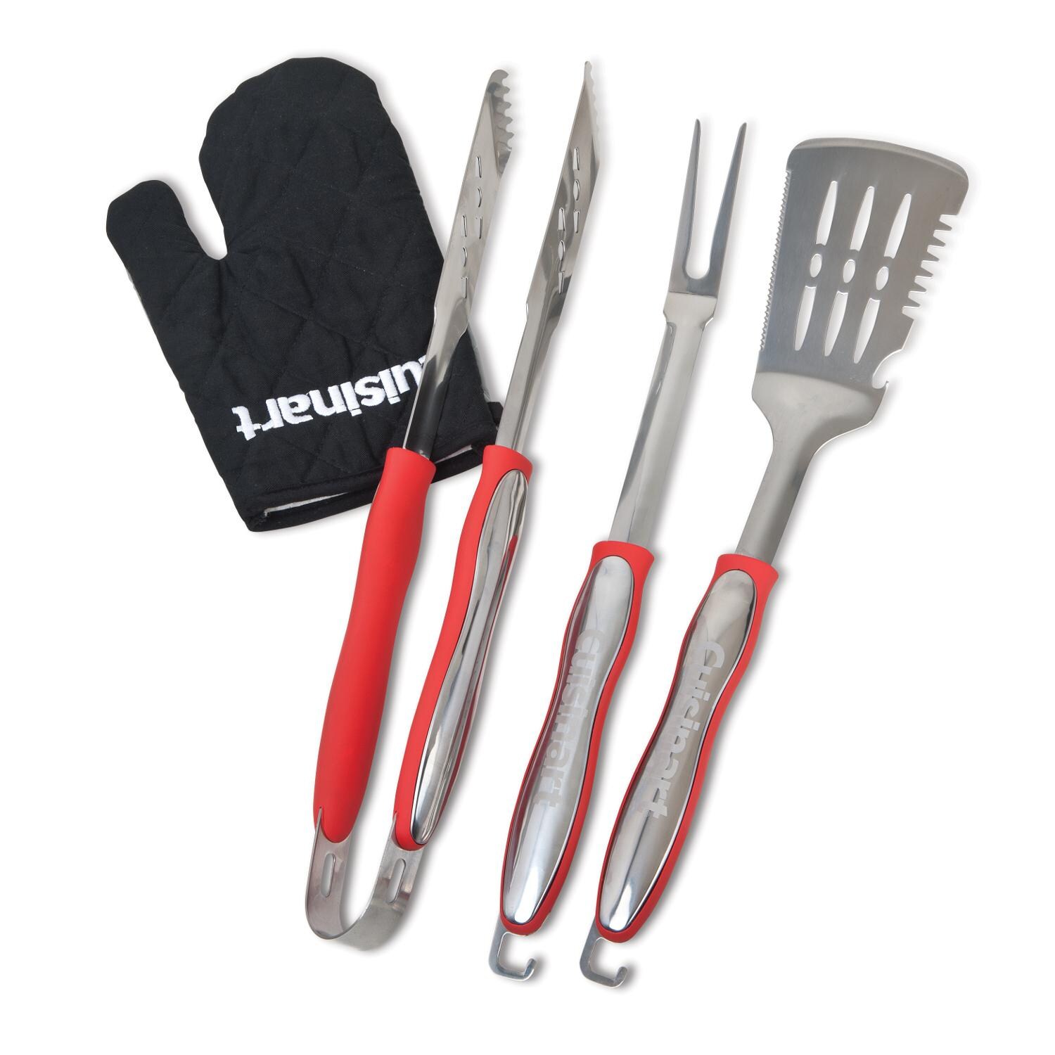 Cuisinart 4-Piece Grill Tool Set With Grill Glove - Mycitystee