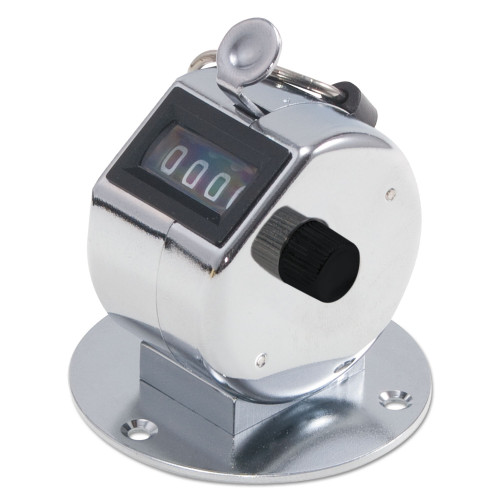 Bates Tally II Desk Model Tally Counter， Registers 0-9999， Chrome (9841005) - Mycitystee