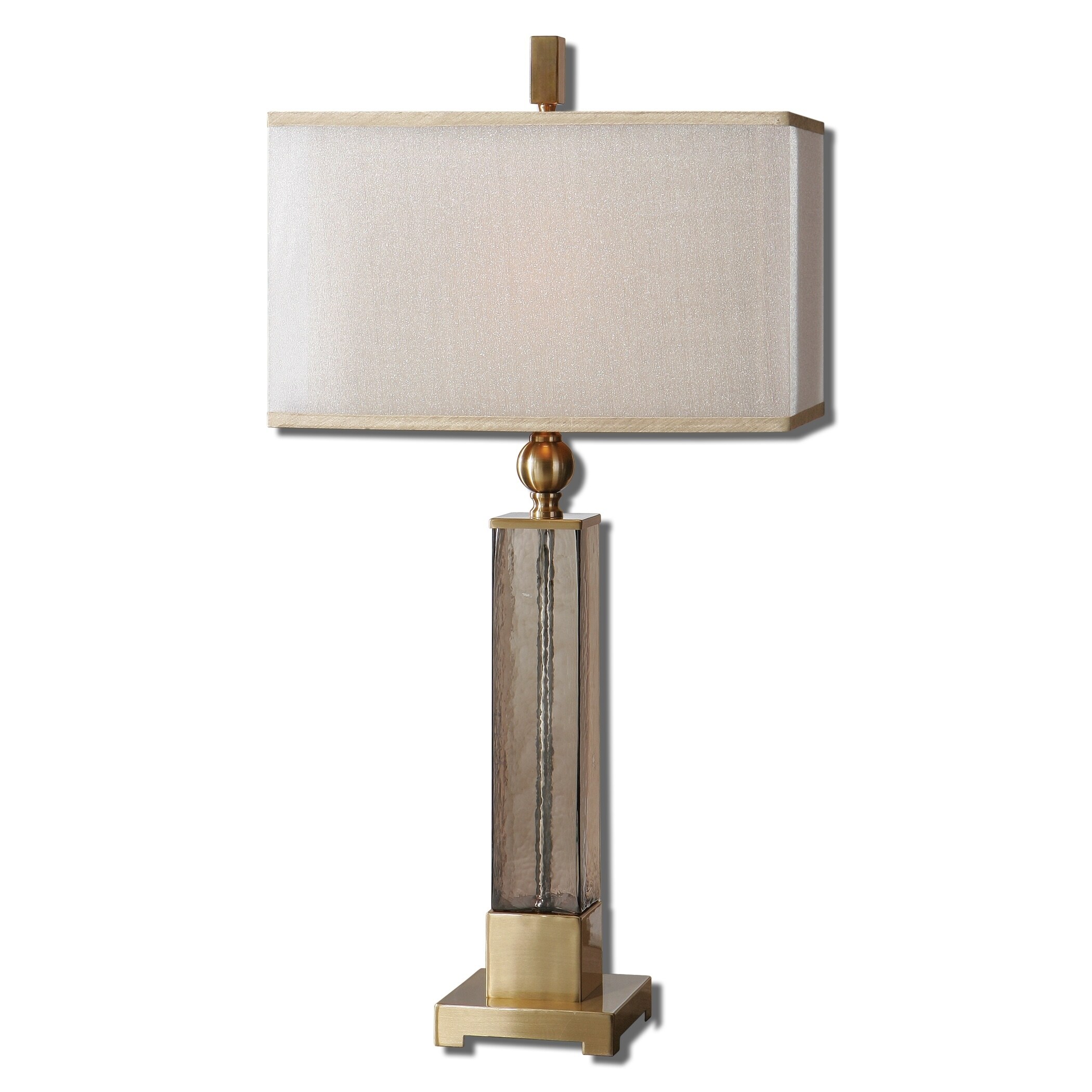 Uttermost Caecilia 33-inch Metal Fabric Glass Table Lamp - Mycitystee