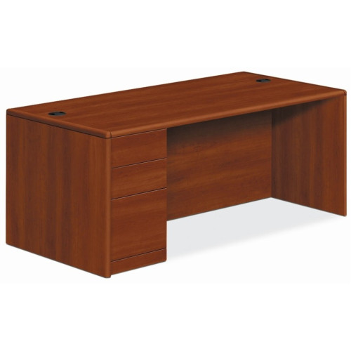 HON 10700 Series Cognac Laminate Desking (10702LCO) - Mycitystee