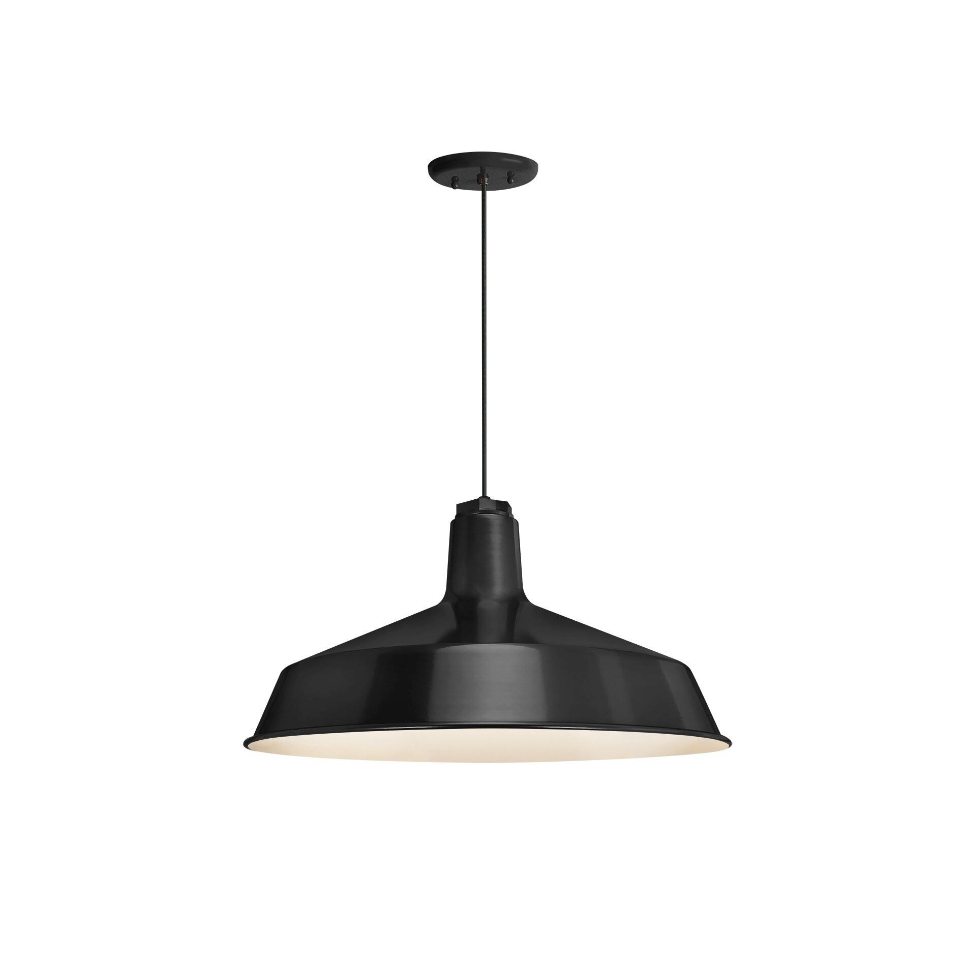 Essentials by Troy RLM Ezra Gloss Black Pendant - Mycitystee
