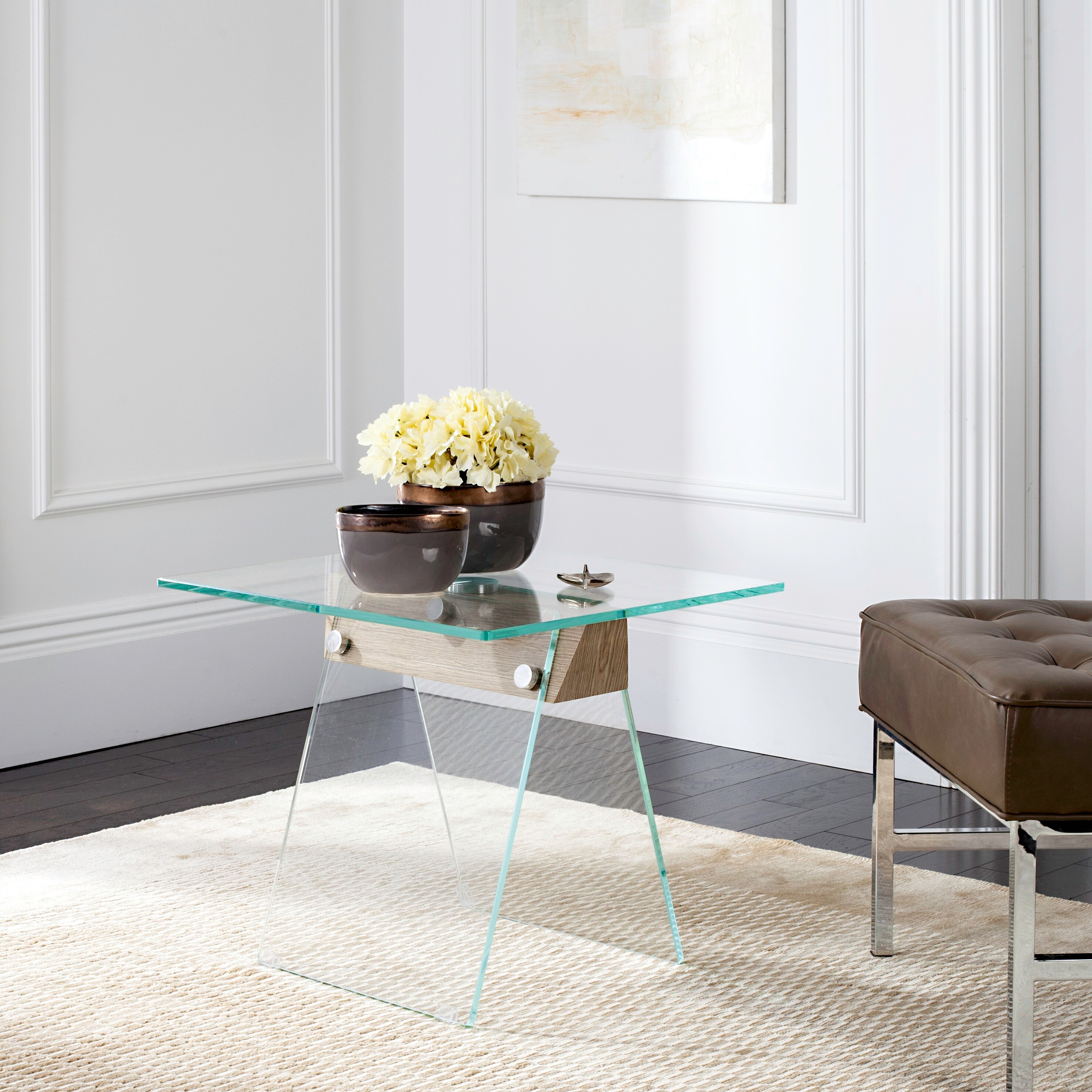 SAFAVIEH Modern Glass Loft Accent Table - 0 - Mycitystee