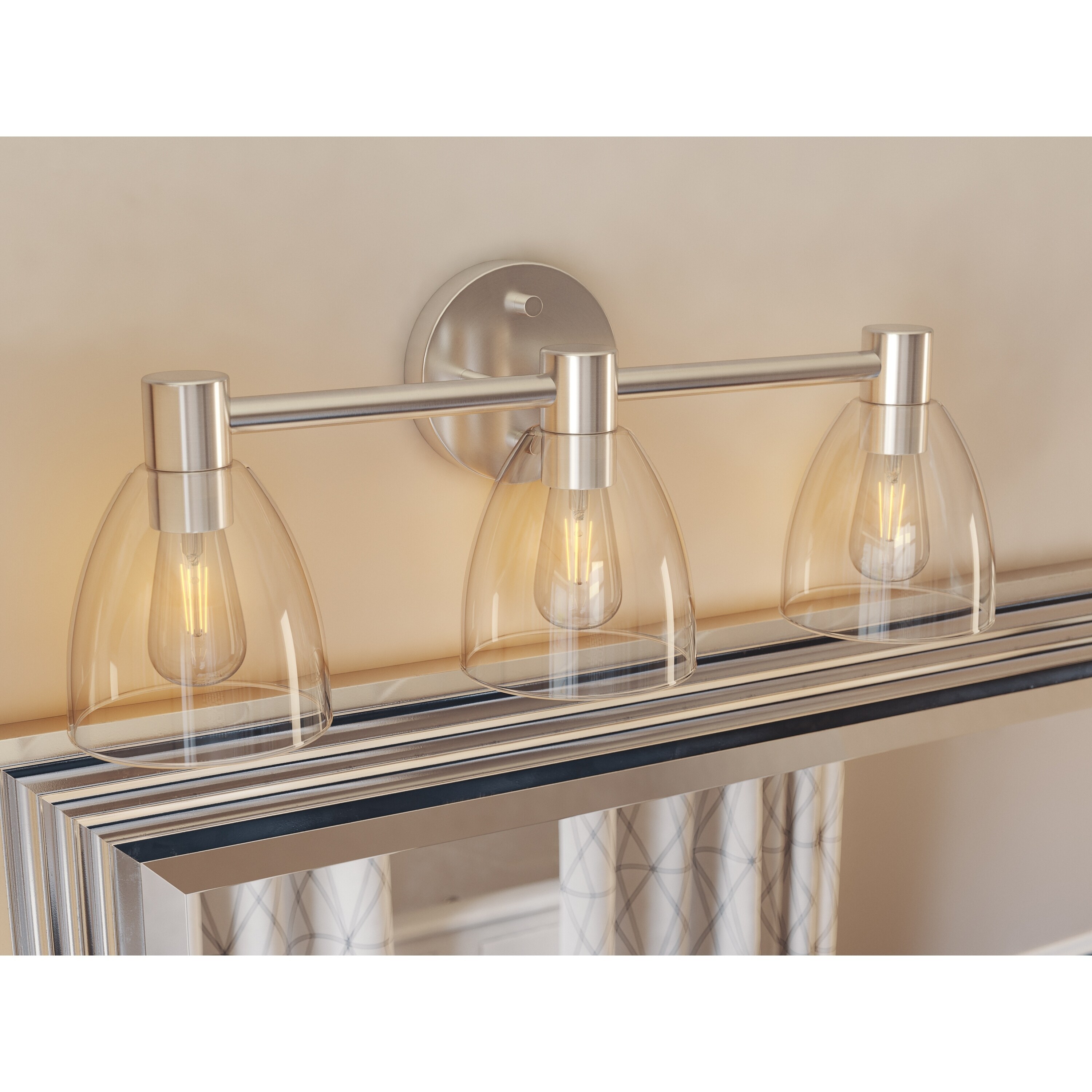 Humble Brushed Steel Finish 3 Light Vanity - Mycitystee