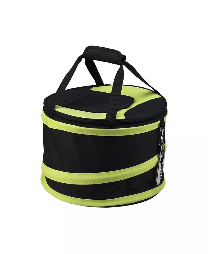 Picnic At Ascot 24 Can Collapsible Cooler with Clip-on Corkscrew - Leak Proof - Mycitystee