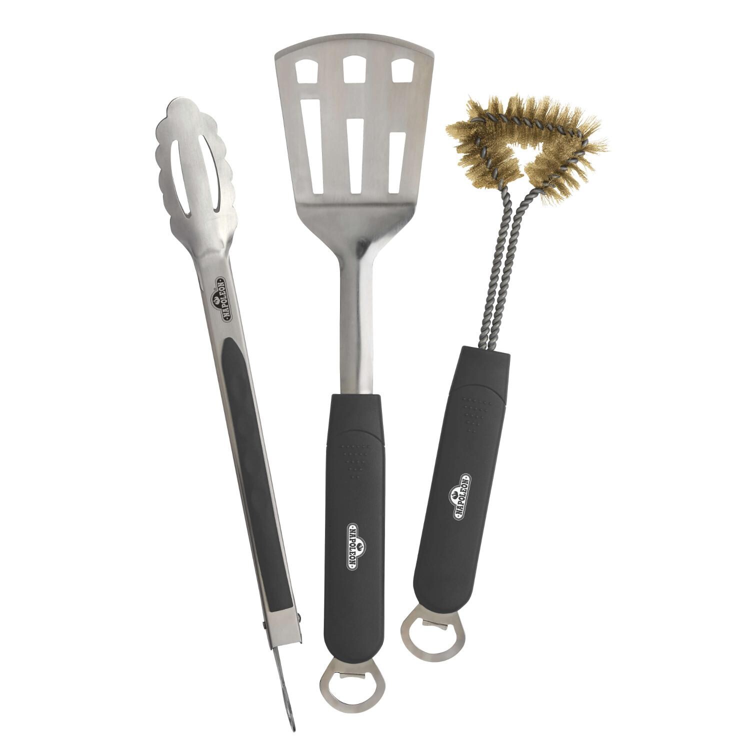 Napoleon 3 Piece Stainless Steel BBQ Tool Set - Mycitystee