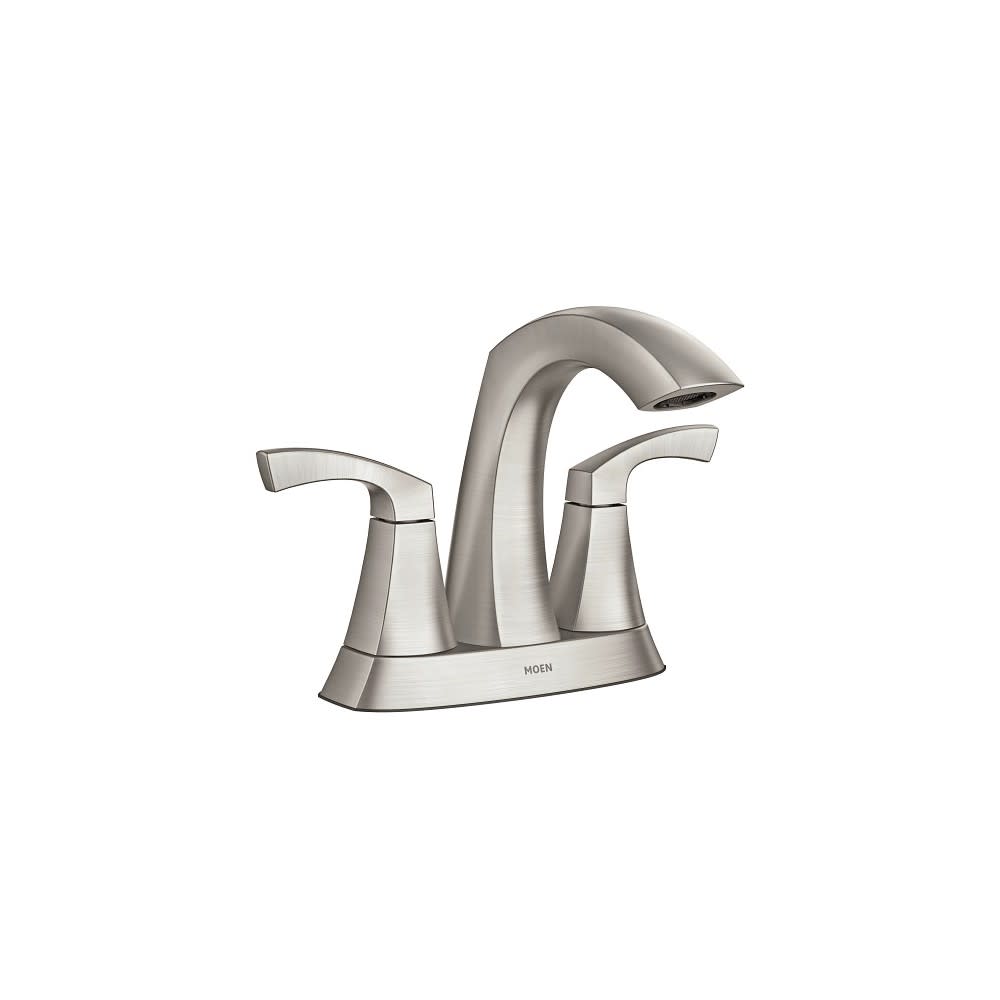 Moen Lindor Bathroom Faucet Spot Resist Nickel 2 Handle High Arc - Mycitystee