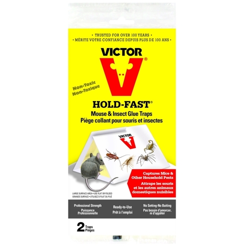 VICTOR M180FR Hold-Fast Mouse Glue Board， Glue Locking - pack of 2 - Mycitystee