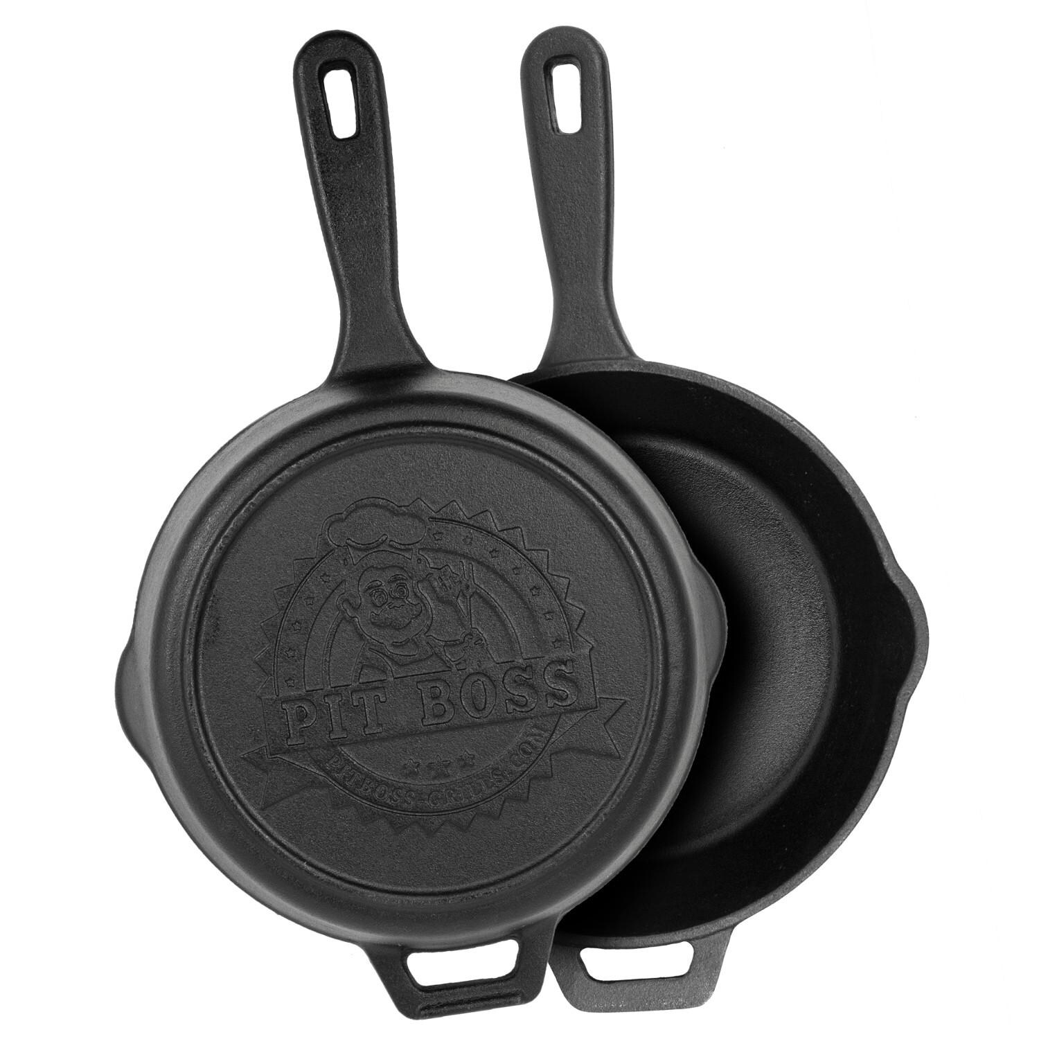 Pit Boss 14-Inch Pre-Seasoned Deep Cast Iron Skillet - Mycitystee
