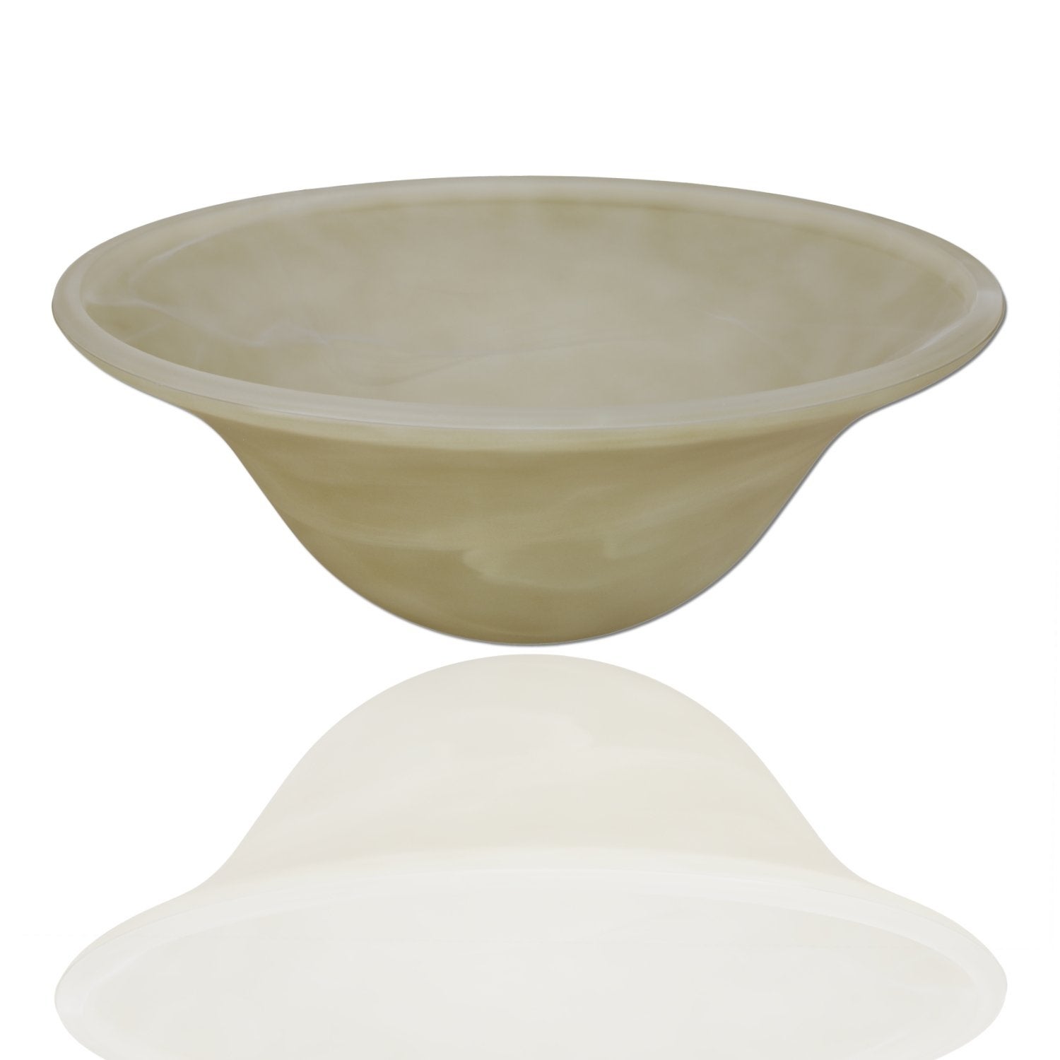 Marbleized Alabaster Glass Shade Replacement for Floor Lamp (Amber) - Measures: L: in. x W:12 in. x H:4.75 in./100 - Mycitystee