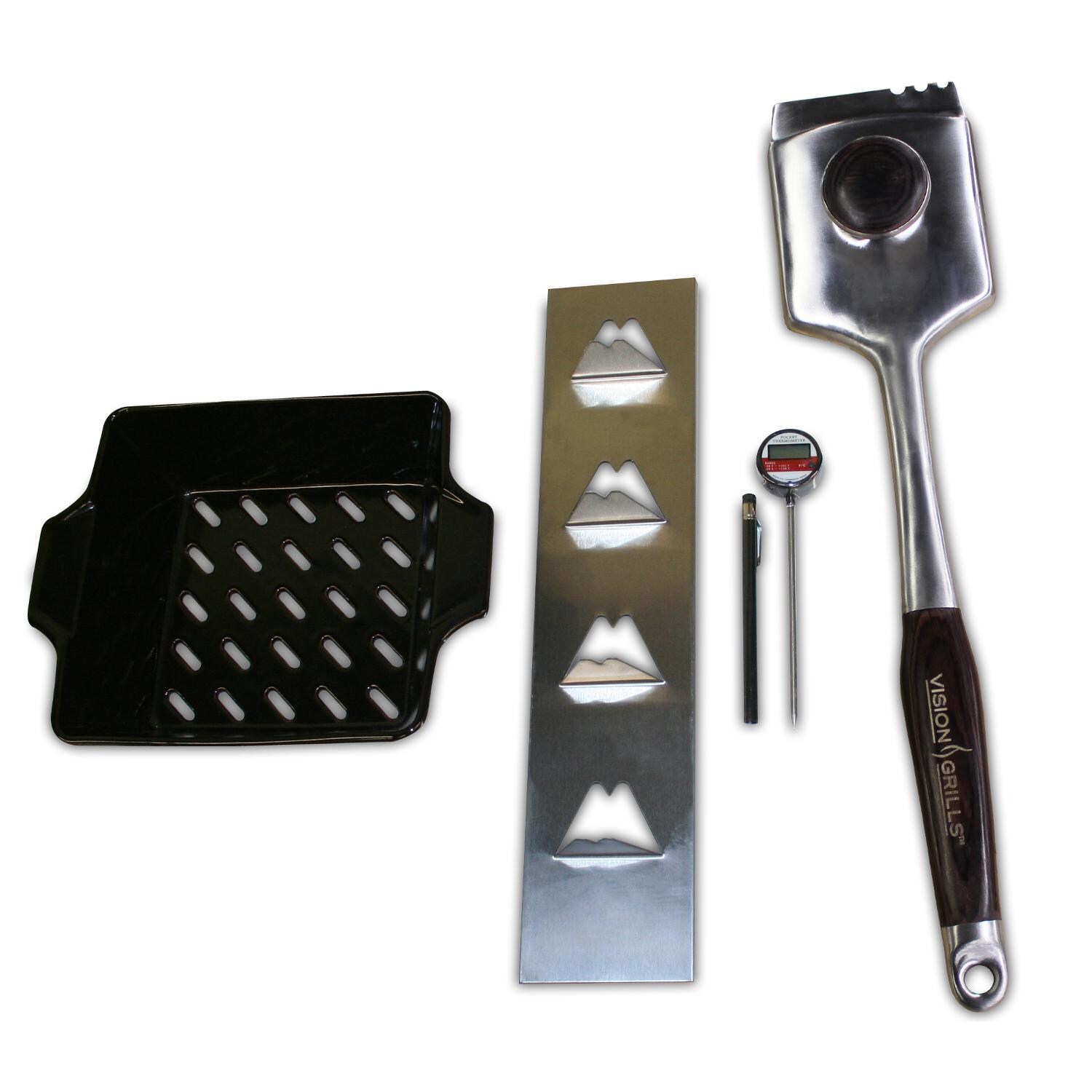 Vision 4-Piece Grilling Accessory Kit - Mycitystee