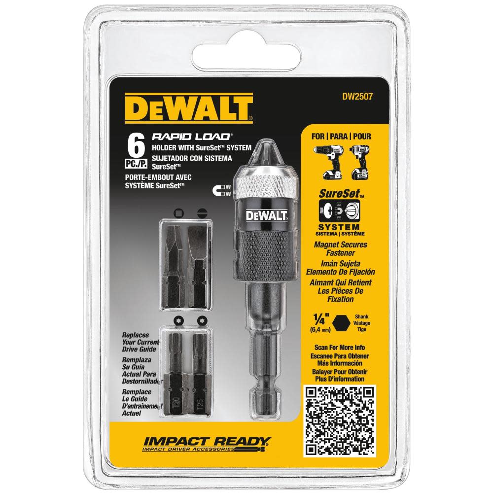 DEWALT 6-Piece Rapid Load Screw Driving Set DW2507 from DEWALT - Mycitystee