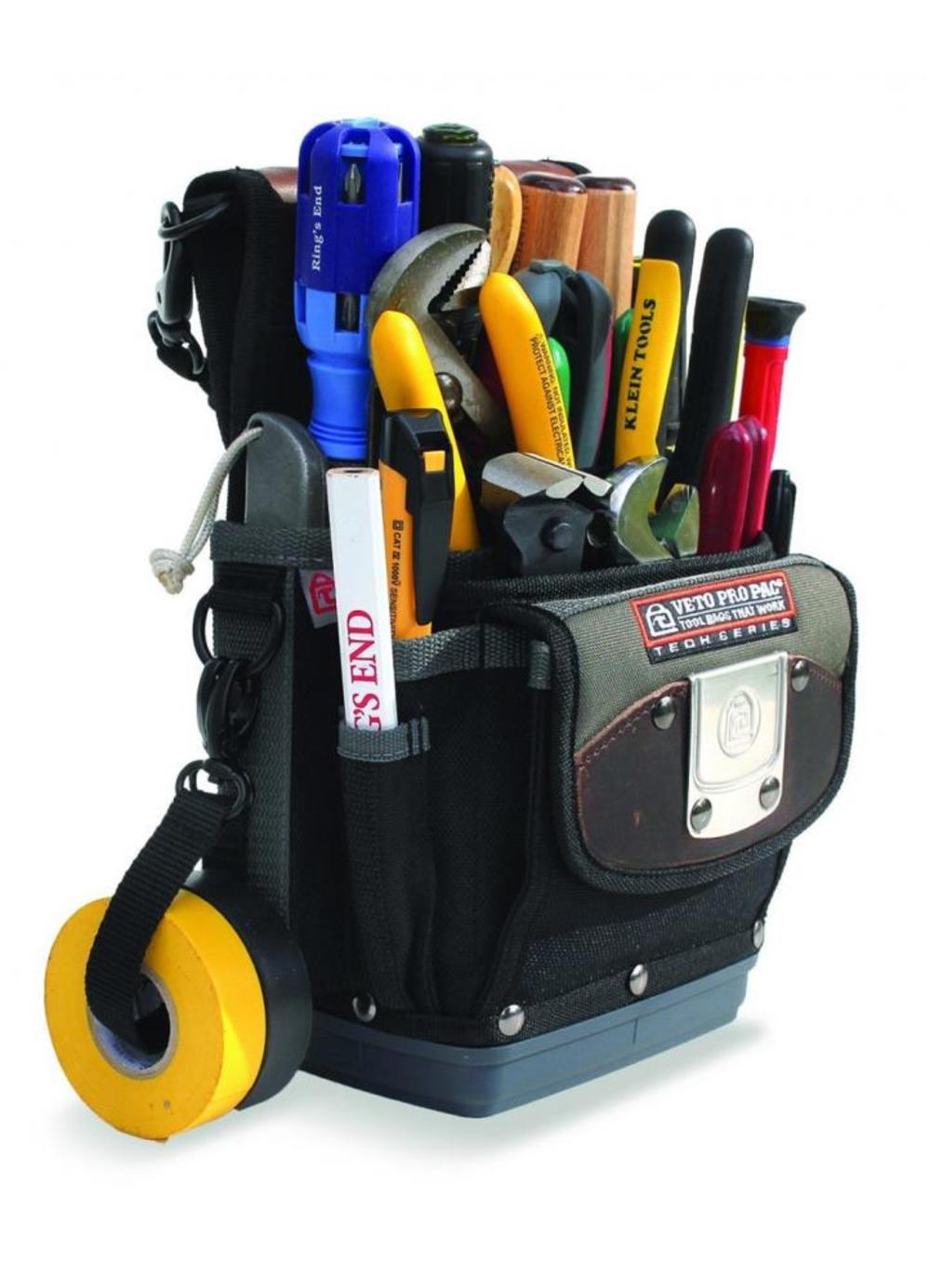 4 pocket tool pouch with base - Mycitystee