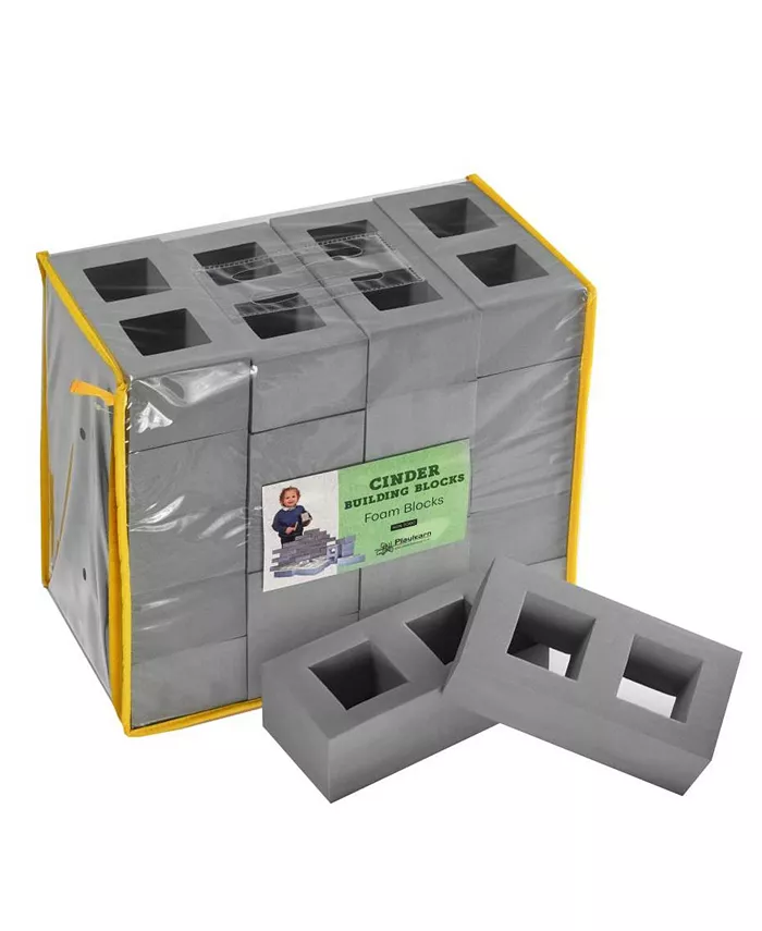 Playlearn Foam Cinder Building Blocks - 20 Piece - Mycitystee