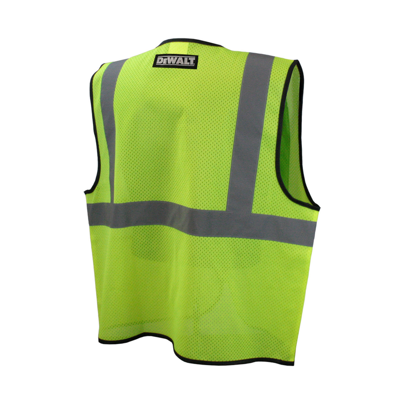 DeWalt Reflective Class 2 Hi-Vis Safety Vest Green L - Mycitystee