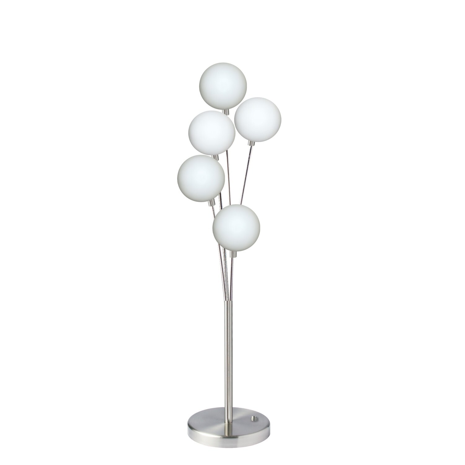 5LT Incandescent Table Lamp， SC w/White Glass - Mycitystee