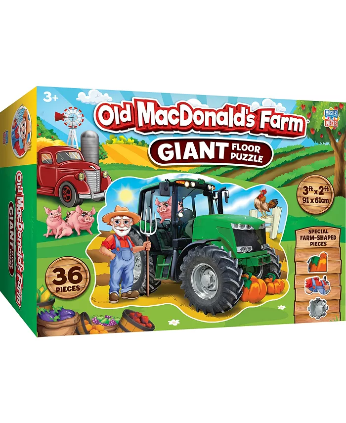 MasterPieces Puzzles MasterPieces - Old MacDonald 36 Piece Kids Floor Puzzle - Mycitystee
