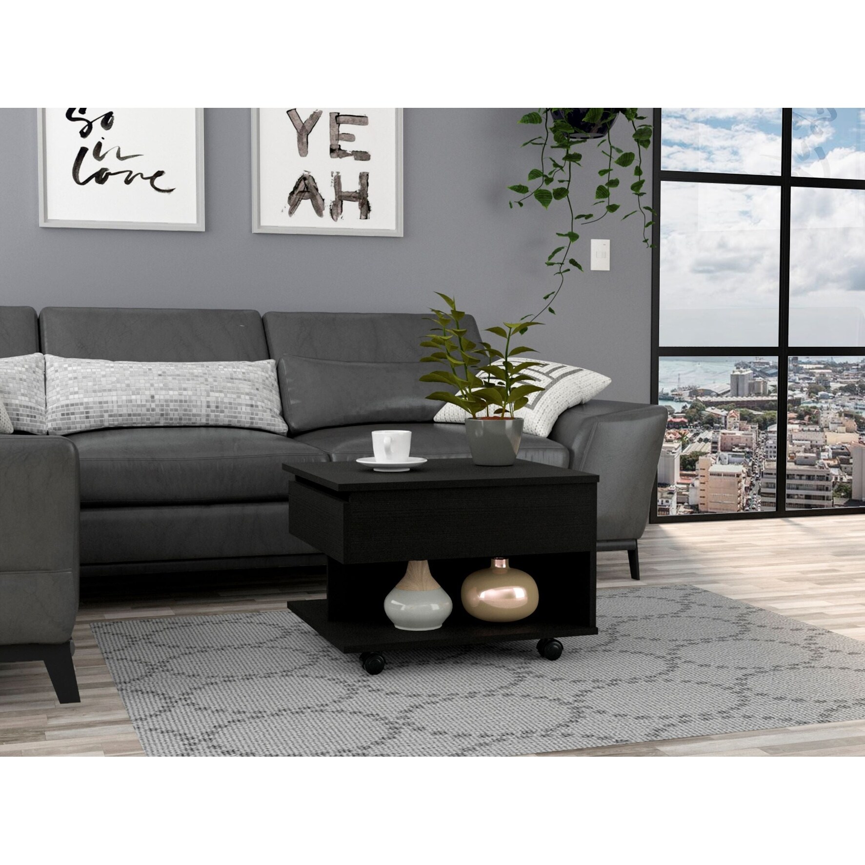 Boahaus Mantua Coffee Table (Espresso) - Mycitystee