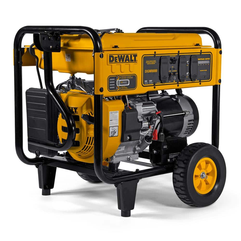 DEWALT 8000-Watt Electric Start Gas-Powered Portable Generator with Idle Control, GFCI Outlets and CO Protect DXGNR8000 - Mycitystee