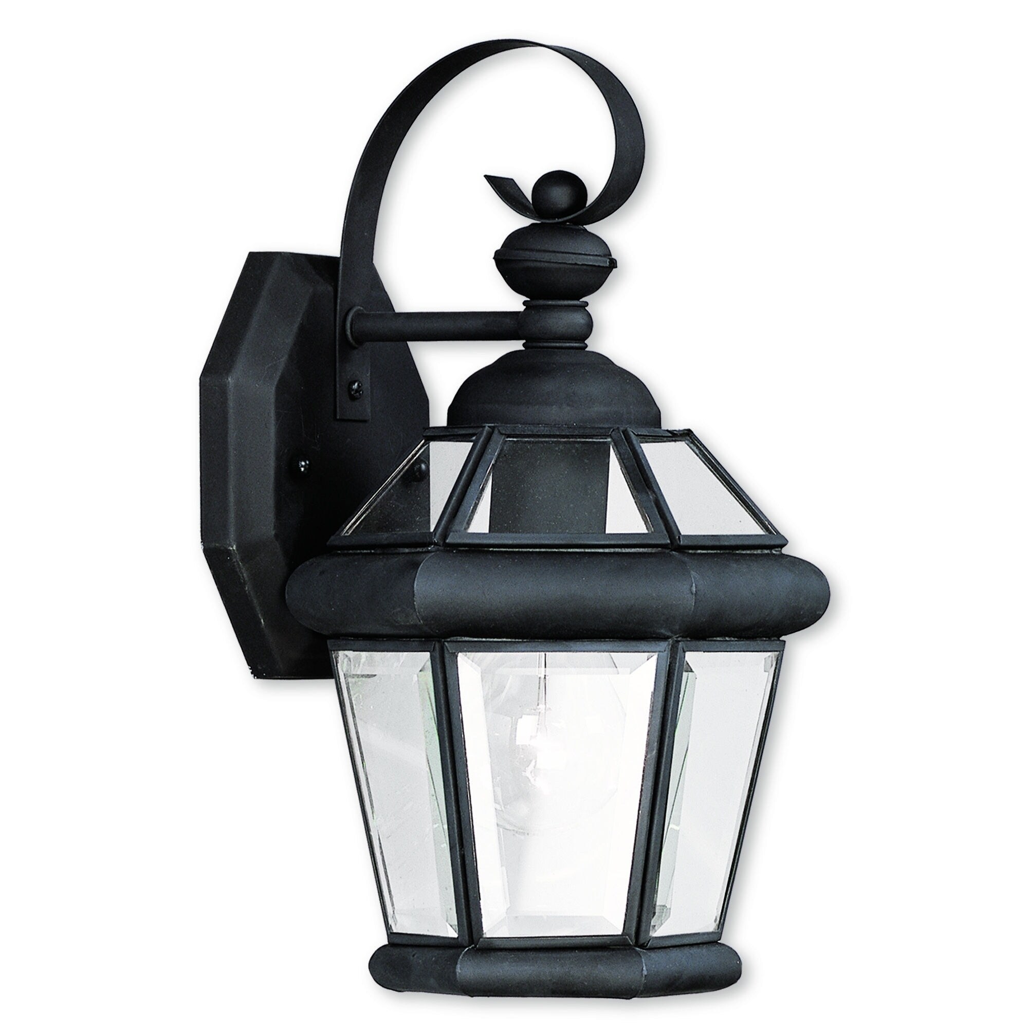 Livex Lighting Georgetown Black 7x11x7.5in 1light Outdoor Wall Lantern Shopping - The Best Deals on Outdoor Wall Lanterns | 18905746 - Mycitystee