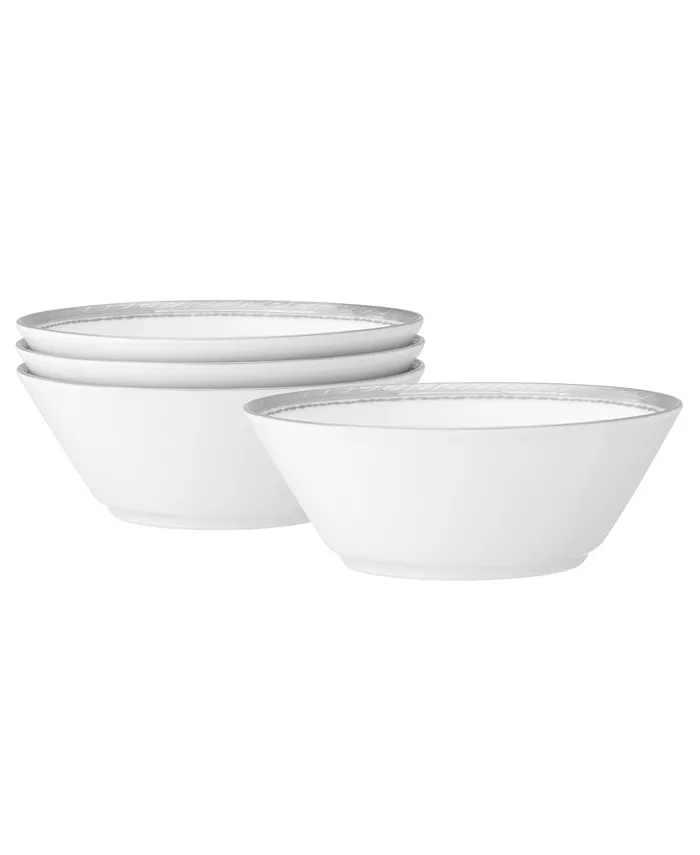 Noritake Whiteridge Platinum Set Of 4 Fruit Bowls， 5