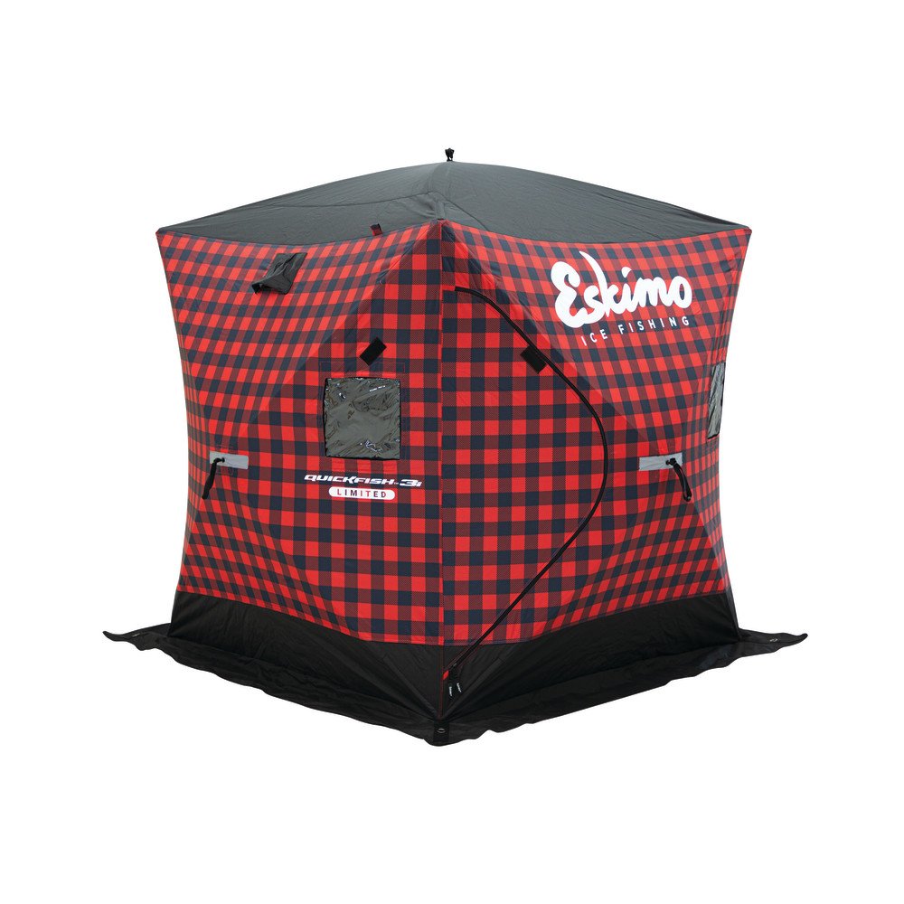Eskimo Quickfish 3i Plaid Limited Ice Fishing House Portable - Mycitystee