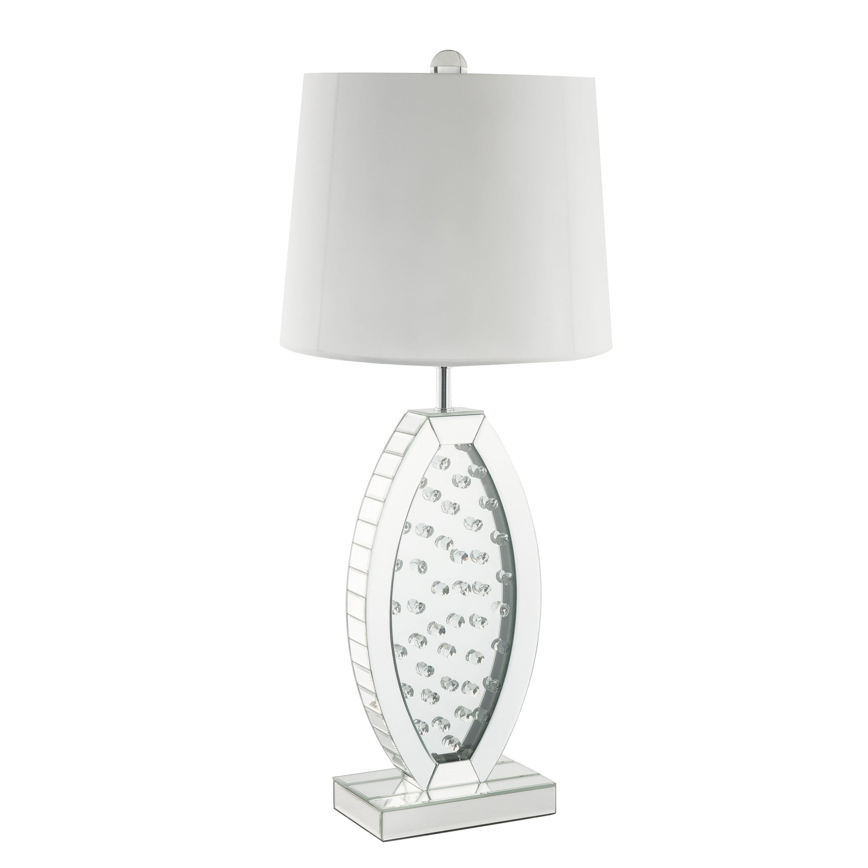 ACME Nysa Table Lamp in Mirrored and Faux Crystals - Mycitystee