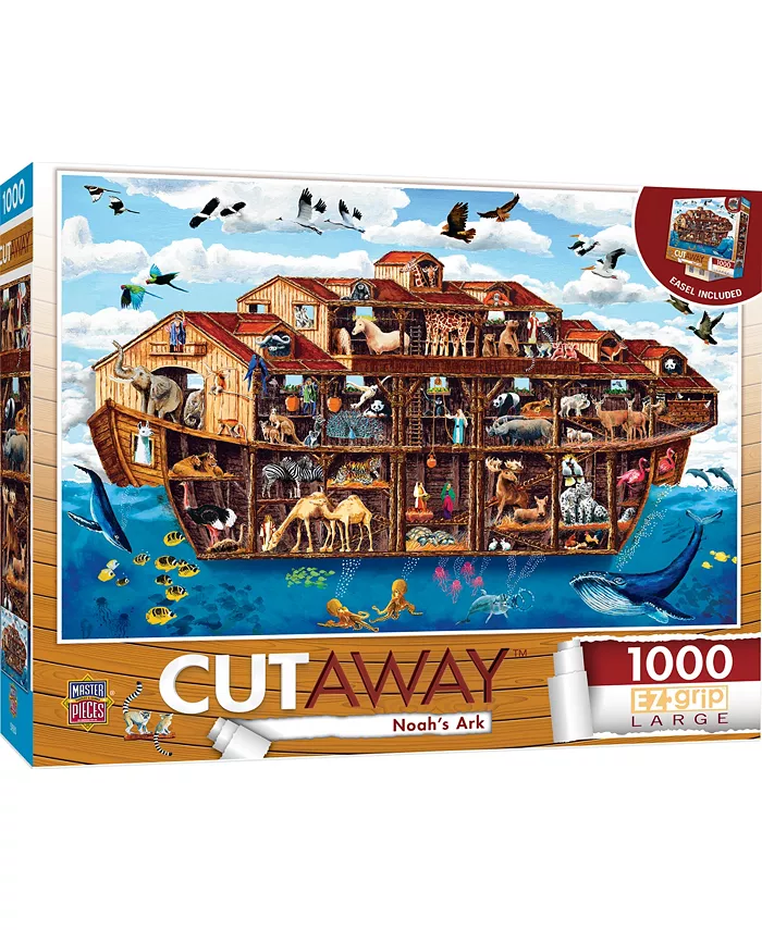 MasterPieces Puzzles Cutaways - Noah's Ark 1000 Piece Puzzle By Art Poulin - Mycitystee