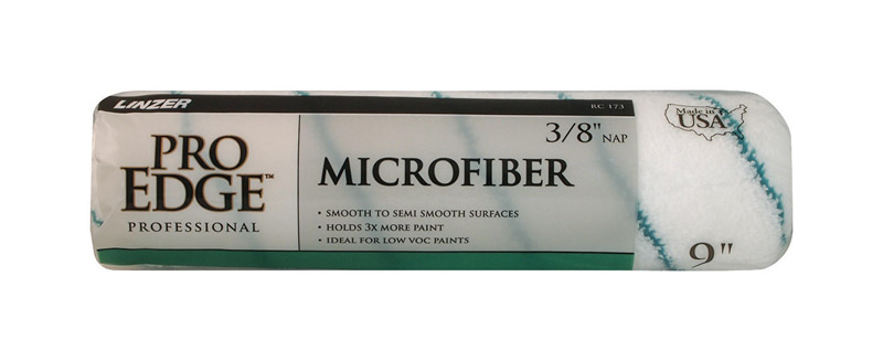 Linzer Pro Edge Microfiber 9 in. W X 3/8 in. Regular Paint Roller Cover 1 pk - Mycitystee