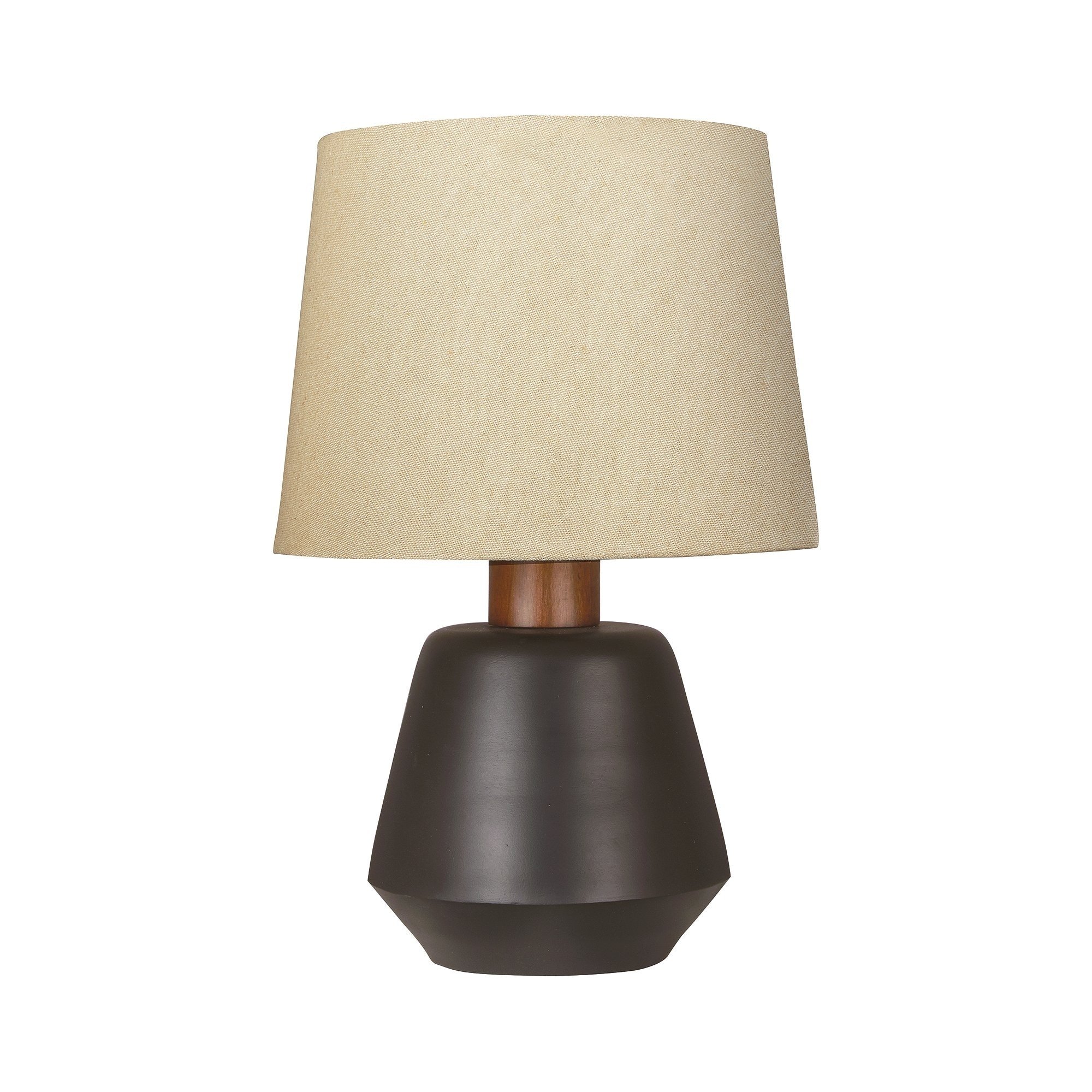 Ancel Black/Brown Metal Table Lamp - 12