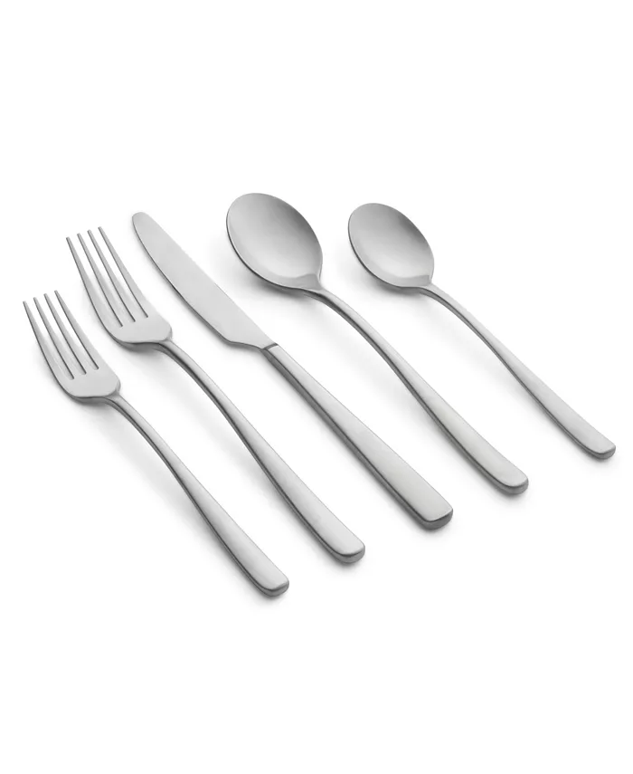 Cambridge Silversmiths Rise Satin Flatware Set， 20 Piece - Mycitystee