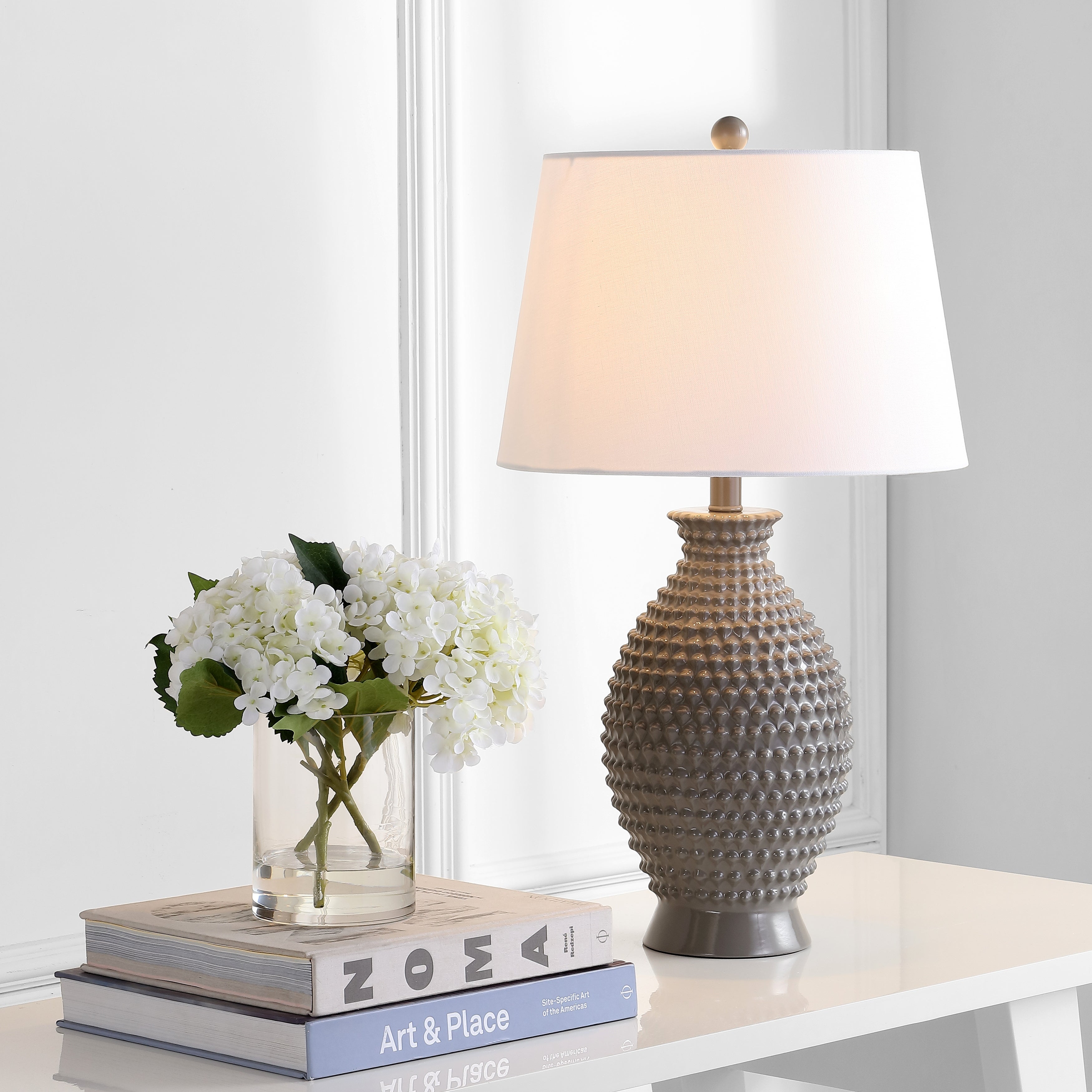 SAFAVIEH Lighting 27-inch Rosten Grey LED Table Lamp (Set of 2) - 15