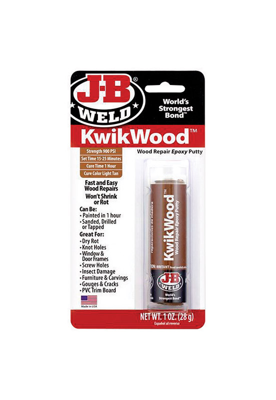 J-B Weld KwikWood Tan Putty Stick 1 oz - Mycitystee