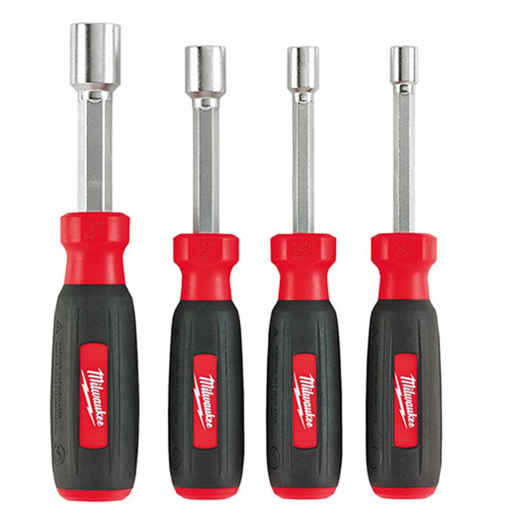 Milwaukee 4 pc Hollow Shaft SAE Nut Driver Set 48-22-2404 from Milwaukee - Mycitystee