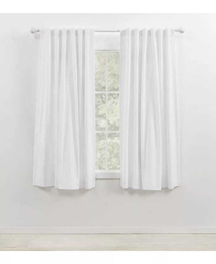 Lauren Ralph Lauren Velvety Room Darkening Back Tab Rod Pocket Curtain Panel， 52