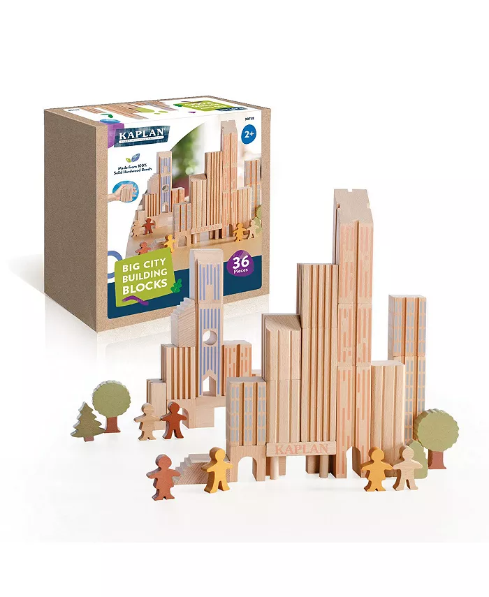 Kaplan Early Learning Big City Building Blocks - Set of 36 - Mycitystee