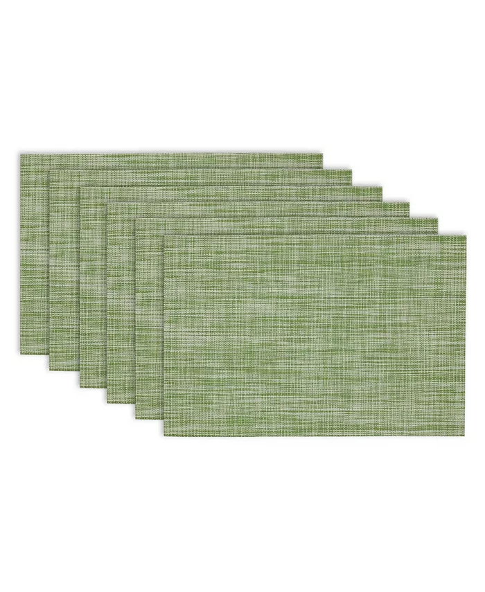 Design Imports Tweed Placemat， Set of 6 - Mycitystee
