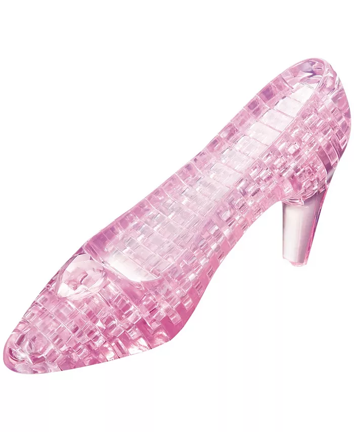 Areyougame 3D Crystal Puzzle - Slipper Pink - 44 Piece - Mycitystee